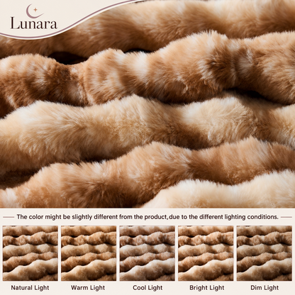 Lunara Faux Fur Throw Blanket