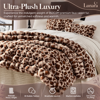 Lunara Faux Fur Throw Blanket